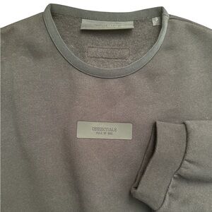 Jet Black Essentials Fear of God Crewneck